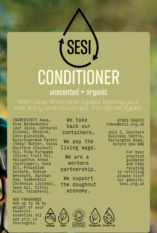 organic shampoo unscented refill