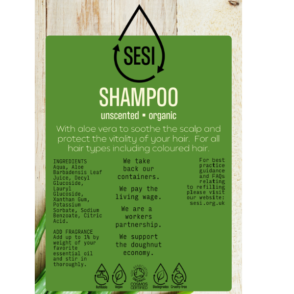 organic shampoo unscented refill