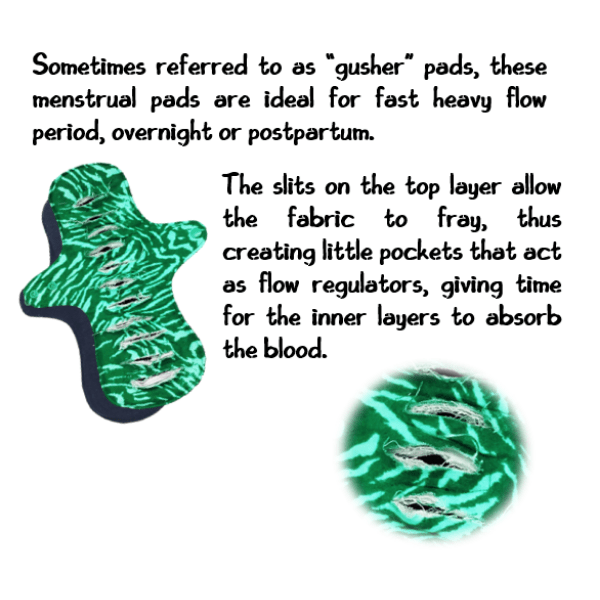 washable heavy flow sanitary pads