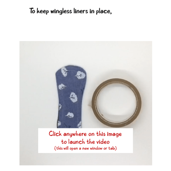 Reusable panty liners