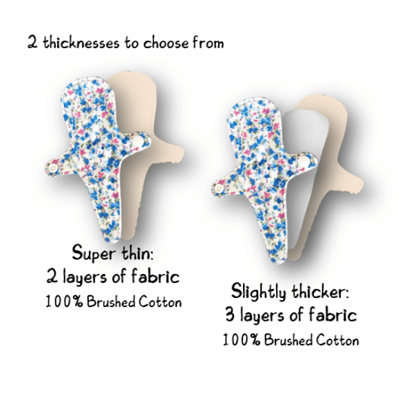 Reusable thong liners with wings