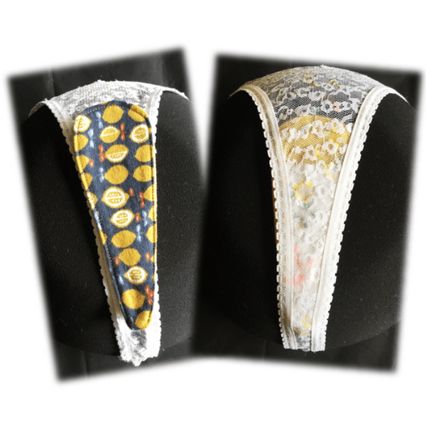 Wingless reusable thong liners