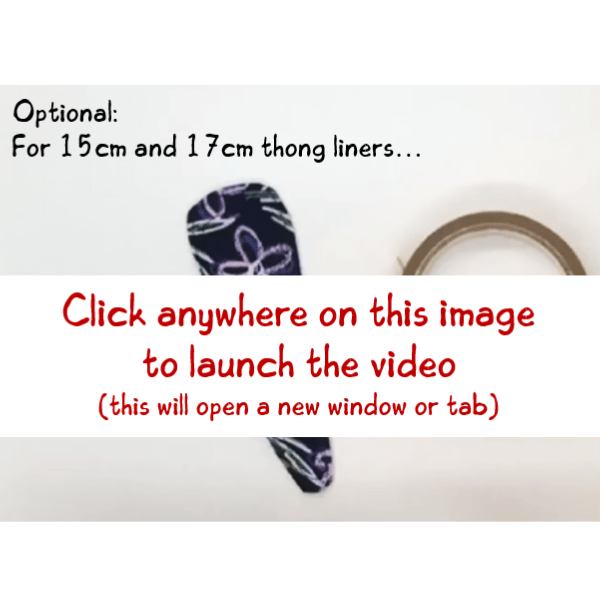 Reusable thong liners with wings